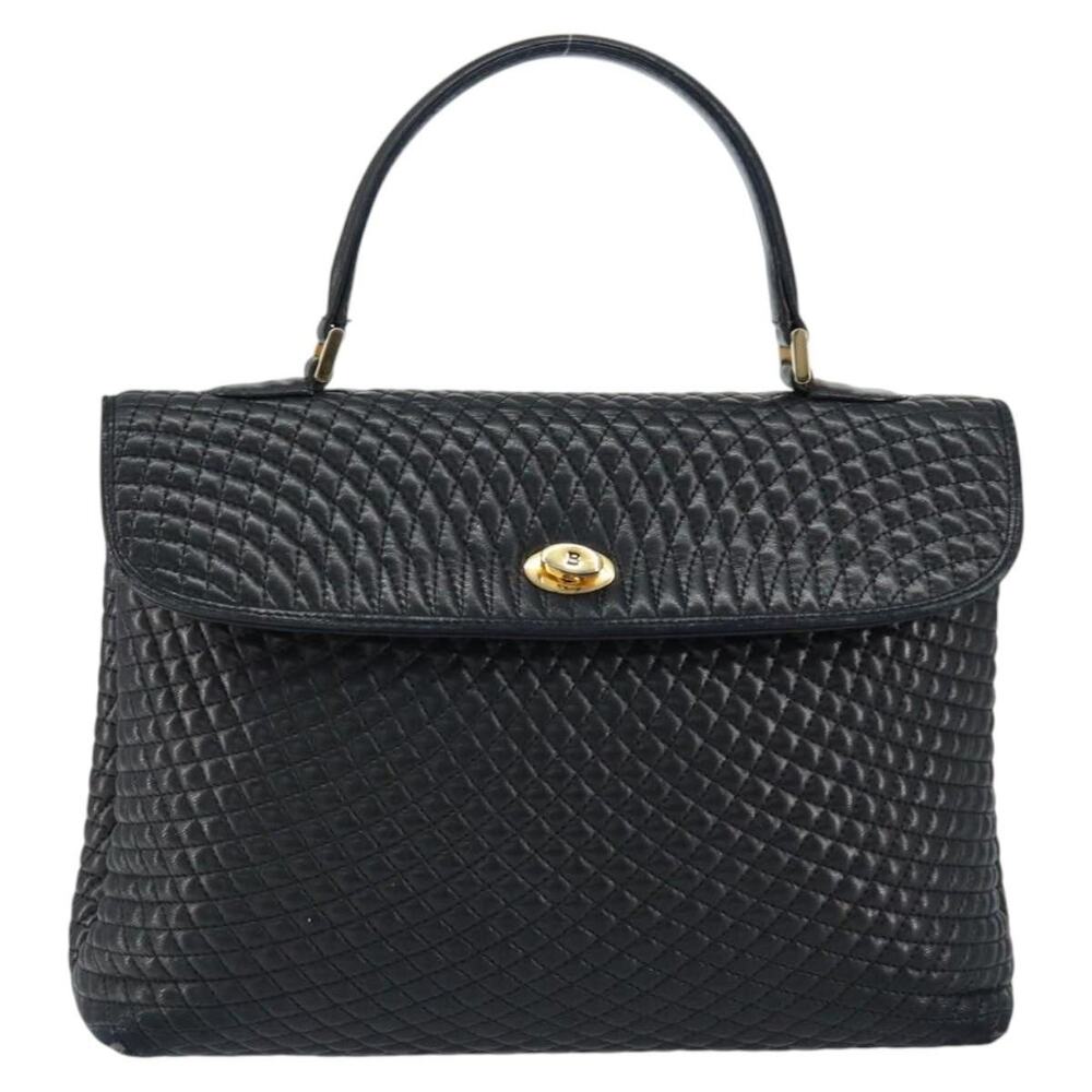 Bally Leather Handbag Black